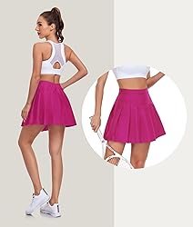 Women Athletic Pleated Skirt Trendy Mini High