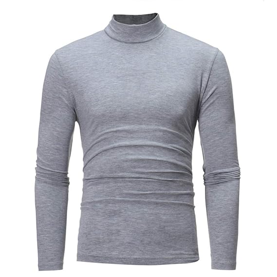Buy SALEBLOUSE Mens Roll Necks Polo Neck Tops Exclusively Plain Winter