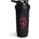 Smartshake Reforce Stainless Steel Protein Shaker Bottle - Non Insulated Unisex Gym Bottle | Metal Shaker Bottles - 900 ml | 30 oz - Leakproof Screw-On Lid - DEHP & BPA Free (Freddy Krueger)