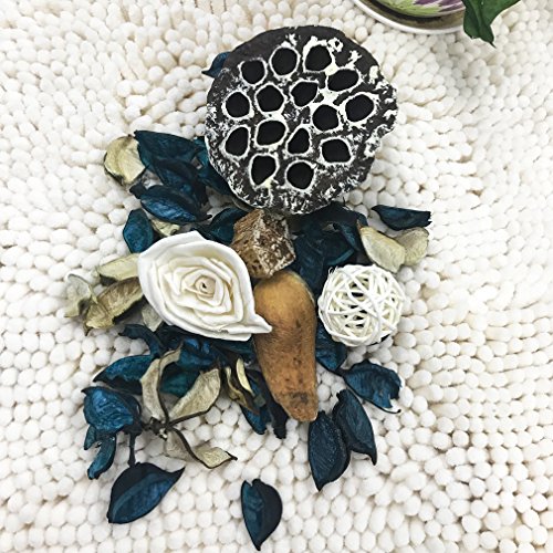 image for Qingbei Rina Gifts,Turquoise Potpourri Bag,including lotus pod,Flower,