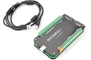 CNC Controller Board,NVCM 6 Axis CNC Controller MACH3 USB Interface Board Card for Stepper Motor