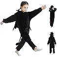 JCJ Halloween Black Dragon Shark Onesie Pajamas Costumes for Kids Unisex Blanket Sleeper Pajama Set Hooded