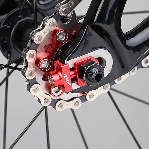 Saipe 2pcs Bicycle Chain Tensioner Adjuster Aluminum Alloy Chain