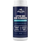 Rocco &amp; Roxie Litter Box Odor Eliminator, 12 oz | Corncob &amp; essential oil formula; non-toxic, 100% plant-based &amp; biodegradable; extends time between scoops; multi-cat homes