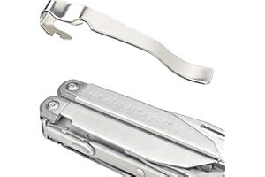 HEALVALUEFIT Heavaluefit Durable Pocket Clip for LEATHERMAN Surge, Made of High Quality Stainless Steel, Quick Install and Remove Clip Accessories Perfcet for LEATHERMAN Surge (Sliver)