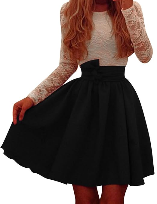 Pinkyee Damen Kleid Gr. S, Rot - Weinrot