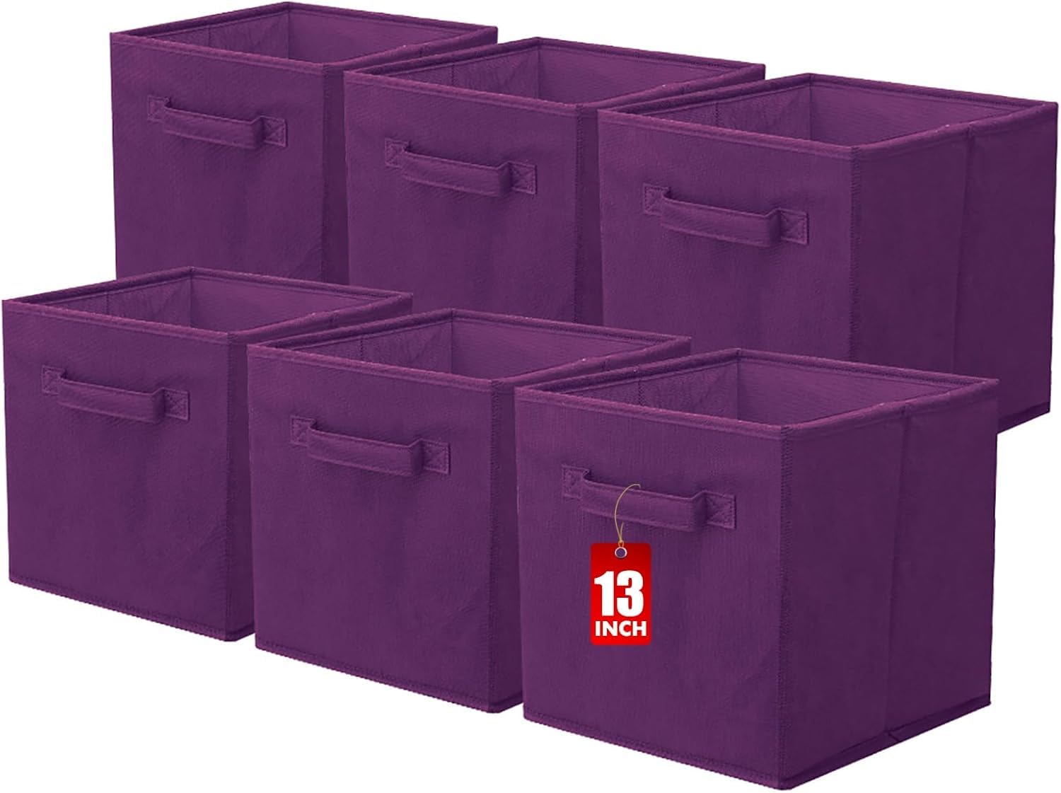 powerking Cube Storage Boxes, Foldable Fabric Storage Bins And Cloth Storage Organizer Drawer For Shelves, Closet And Toys Storage, 33 X 33 X 33 CM