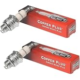 Small Engine Spark Plug for Lawn Equipment, (2 Pack) Champion CJ8 (843) | Replaces A7N A7NX C45W C47W CS41 CS45 4419643 7543 7810 WS8E BM7 CS2 L6C 6021 BM6A BM6Y L6RC 14-7N W20MU 8F6347 W20MUS.