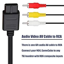 AV Cable Composite Video Cord Compatible with