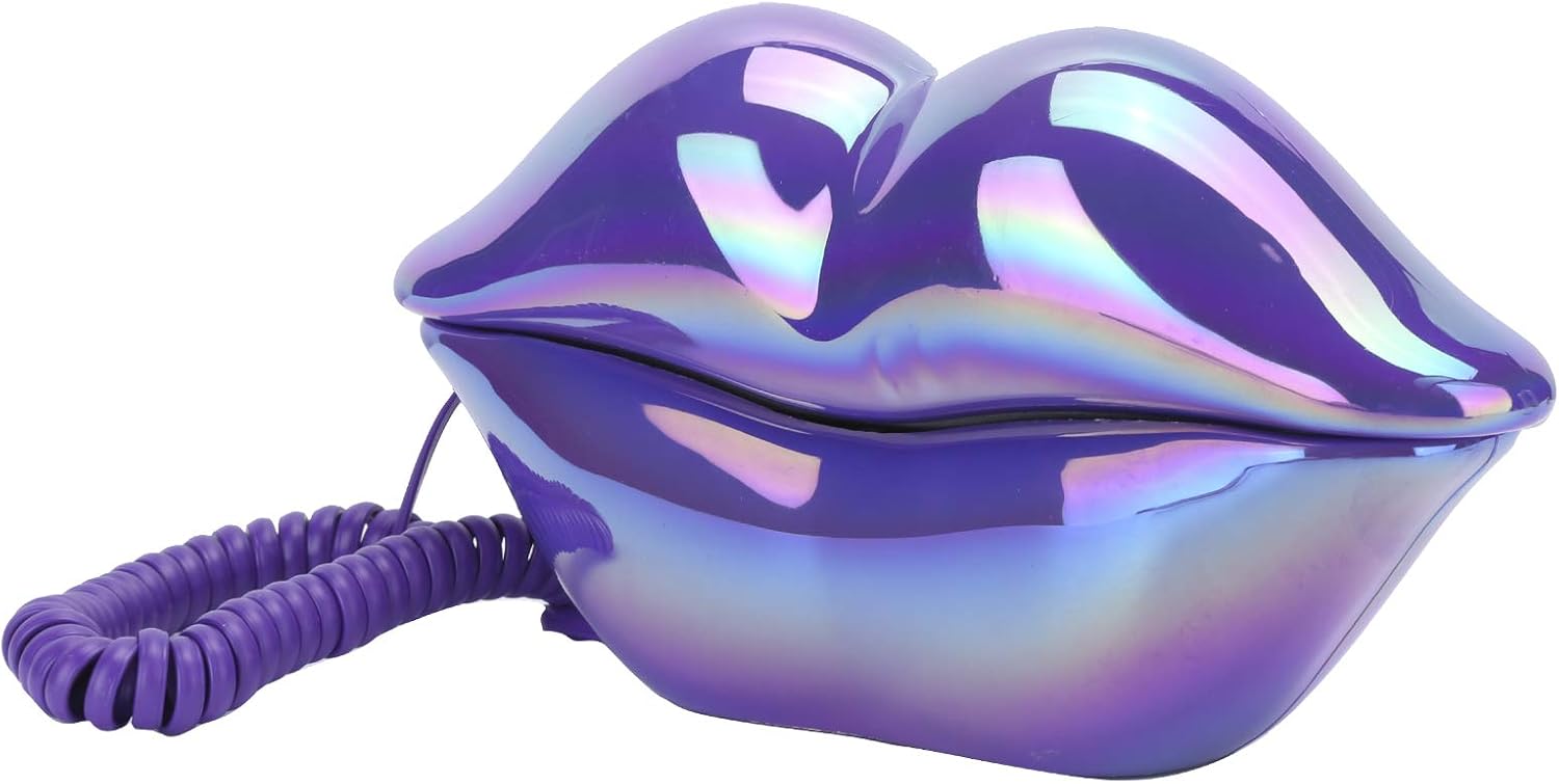 Annadue Corded Lips Telephones, Home Office Shops Land Line, Funny Lip Shape, Wired Phone, Number Storage, Clear Call Sound - Image 4