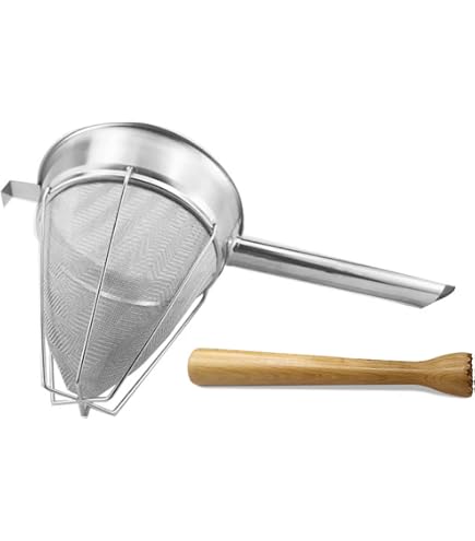 Konquer TimeS Set Colini Intercambiabili 4-in-1 In Acciaio Inox - Per Farina, Spezie E Legumi - Atta Channi