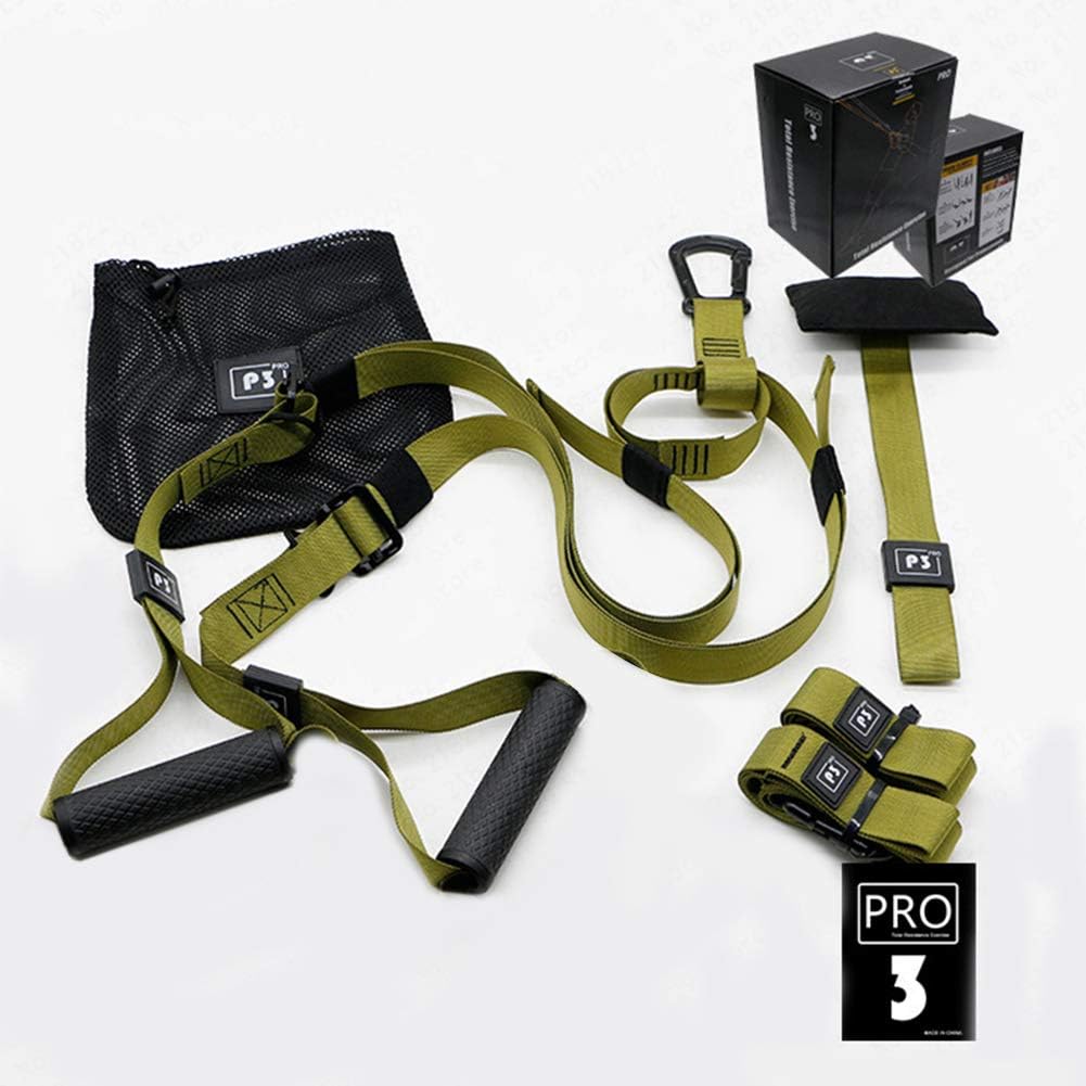DIACLARA Bodyweight Fitness Resistance Kit Extension Strap for Door Pull Up Bar, Powerlifting Strength Training Kit Straps Home Gym Exercise Full-Body Workout Equipment（P3-3）