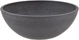 PSW Arcadia M30DC Garden Bowl 12x4.5 Dark Charcoal Plant Container view 2
