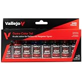 Vallejo - Game Color Range Inks Colors | Enhance, Shade, Unify and Modify Tones | Miniature Model Paints | Acrylic Paint Set Colors for Fantasy and Wargames Figures | 8 Bottles x 18 ml (0.6 oz.fl)