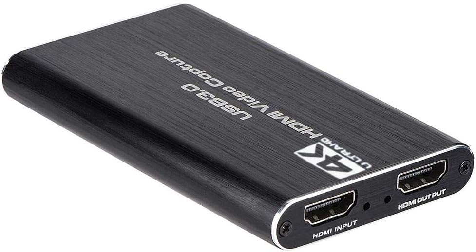 USB3.0 Video Capture Card,HDMI Game Capture Card,Portable Reliable Full HD 1080P Live Streaming Video Game Grabber Converter for Game/Live Broadcasts/Video Recording