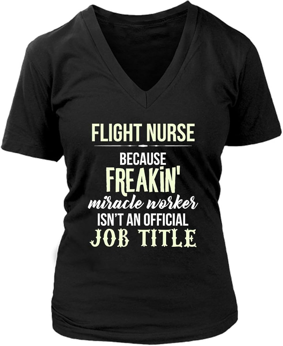 District Shirts Flight Nurse VNeck TShirt. Funny Flight