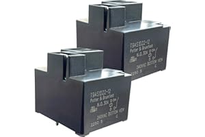 CUTTNELL 2-Pack T9AS1D22-12 Relay 30A 240VAC PCB/Panel Mount for Dryers, Air Conditioners and Other Home Appliances