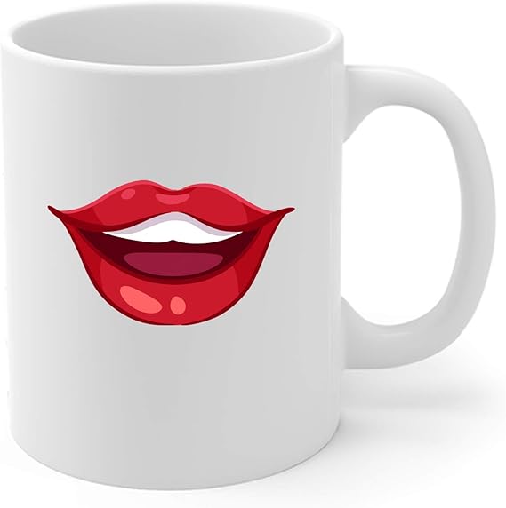 Red Lips Coffee Mug Kitchen & Dining
