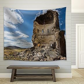 The Church of The Redeemer - ANI, Turkey - Fabric Wall Tapestry Home Decor - 51x60 inches