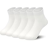 SERISIMPLE Kids Viscose Bamboo Above Ankle Socks Breathable Thin Summer Crew Comfortable Mesh Girls Boys Socks 5 Pairs