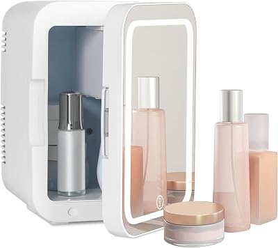 eklipt Mini Fridge 4L Dimmable LED Mirror AC/DC Portable Beauty Fridge
