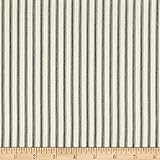 Magnolia Home Fashions Berlin Ticking Stripe Black Fabric By The Yard