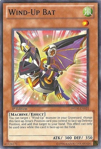 Yu-Gi-Oh! - Wind-Up Bat (PHSW-EN025) - Photon Shockwave - 1st Edition - Common