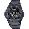 Casio W219H-2A2V Chronograph Watch – Blue Resin Band, Alarm, Illuminator, 45mm