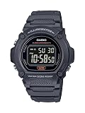 Casio Quartz Fitness Watch with Resin Strap, Gray, 25.5 (Model: W-219H-8BVCF)
