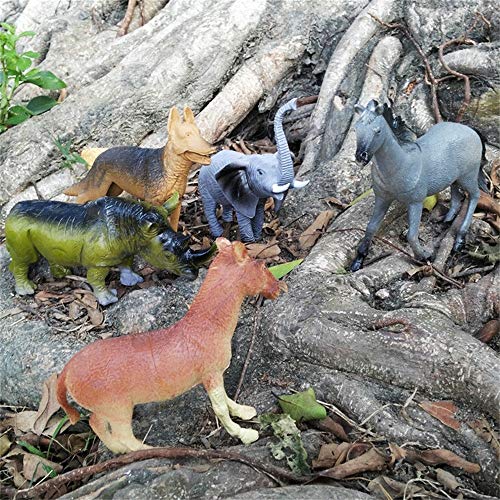 Animals Figure,40 Piece Mini Jungle Animals Toys Set,Realistic Wild Vinyl Plastic Animal Learning Party Favors Toys for Boys Girls Kids Toddlers Forest Small Animals