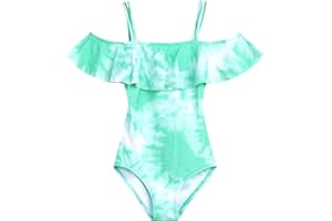 Kanu Surf Girls Peggy UPF 50+ Beach Sport Off Shoulder One Piece Swimsuit