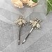 Missgrace 2PCS Exquisite Gold Bee Hairpin Side Clip Hair Accessories Bridal Hair Accessories