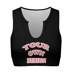 Custom Bras for Women Personalized Crop Tops with