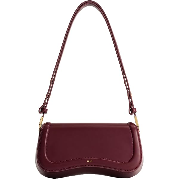 OYOANGLE Women's Vintage Leather Flap Shoulder Bag – Buckle Detail Clutch Purse, Underarm Handbag