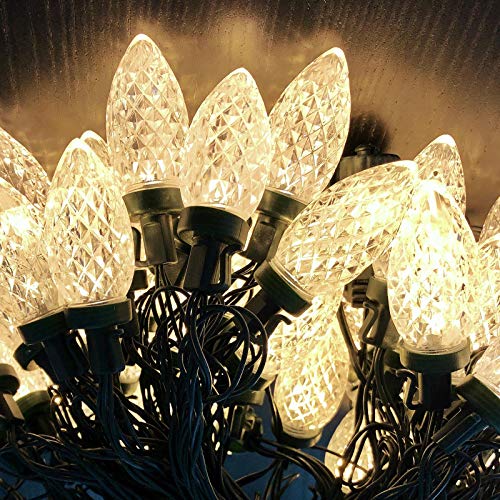 Extendable 33FT 50LED C9 Christmas Lights String, LED Christmas Lights
