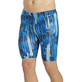 Sporti Men's Athletic HydroLast Jammer Swimsuit, Endurance Training Suit | Chlorine Resistant, Drawcord Waist, UPF 50+, Quick-Dry, Front Lined, 4-Way Stretch, Compression Fit, Pool Practice All Days