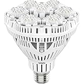 SANSI Grow Lights for Indoor Plants, Full Spectrum 36W Grow Light Bulbs (400 Watt Equiv) with Optical Lens for High PPFD, PPF 65.6 umol/s LED Energy Saving Plant Light for Indoor Growing Seed Starting