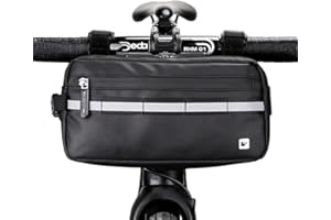 Rhinowalk Bike Handlebar Bag 3L - Cycling Front Waterproof Frame Bag Suitable for Shoulder, Hand, or Waist Use