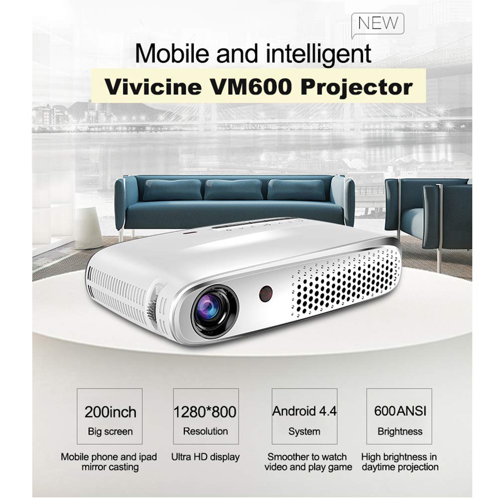 Wj Mini proyector Full HD 3D, proyector de Android Compatible con ...