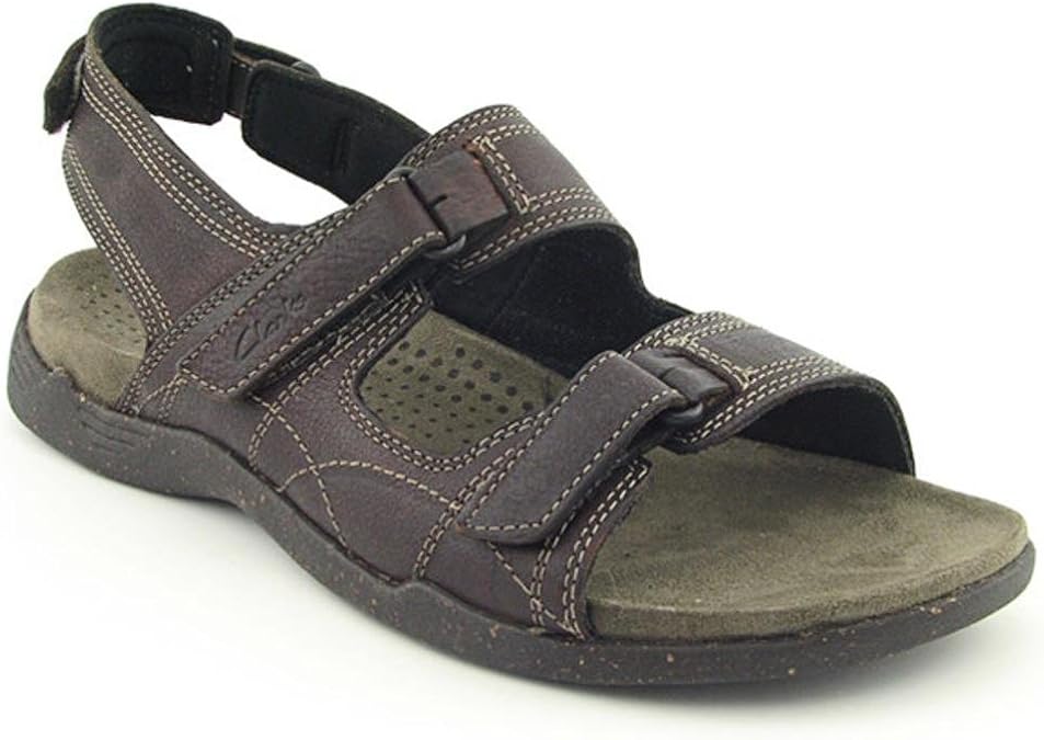 clarks men's keating leather sandal