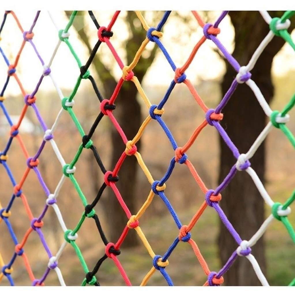 Child Safety Net Protection Climbing Frames Color Decorative Rope Net, Children's Anti-fall Net, Stair Protection Net, Safety Net, Outdoor, Balcony, Fence Net, Indoor, Climbing Net, Swing, Hammock 1x5