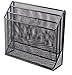 1InTheOffice 3 Tiers File Folder Organizer, Desk Sorter, Black Mesh