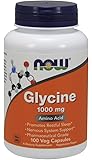 NOW  Glycine 1000mg,100 Veg Capsules