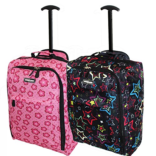 pink flower suitcase