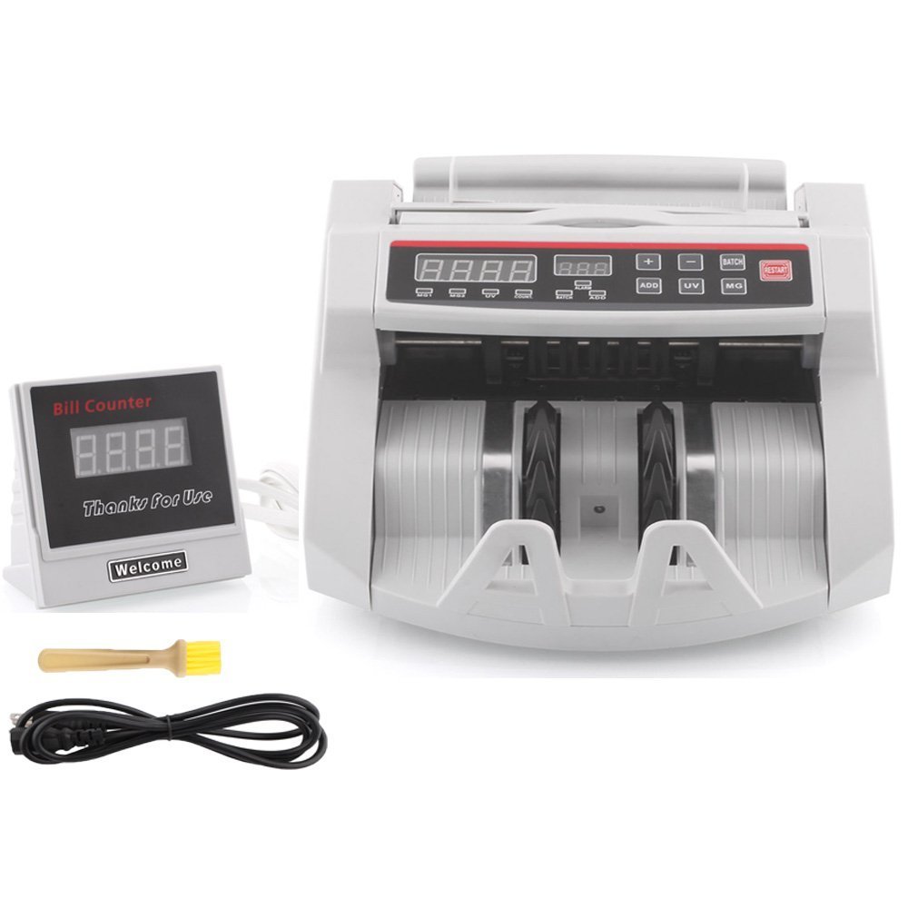 MVPOWER Billete Dinero Contador Clasificador de Billetes Falso Efectivo Detector Imagen 