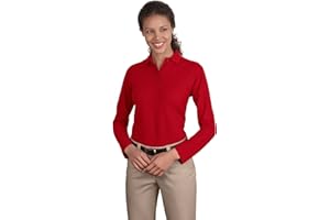 Port Authority Women's Long Sleeve Silk Touch Polo