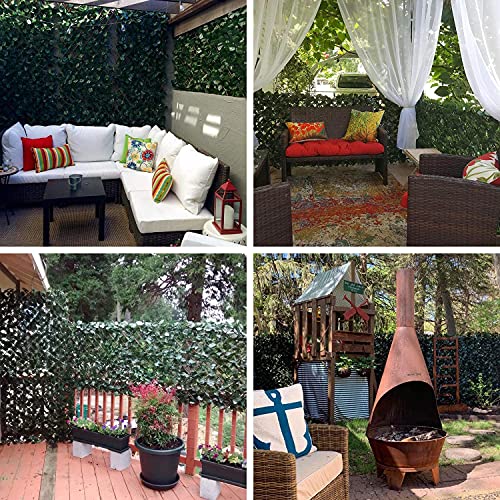 DearHouse 48inch Fence Privacy Screen for Balcony Patio Outdoor