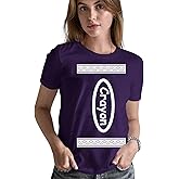 Veracco® Crayon Funny T-Shirts – Halloween Shirt for Women Girls Cool Halloween Costumes Adult Crayon Costume
