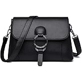 EDIWER Women’s Leather Crossbody Handbag Multi-pockets Shoulder Bag Tote Purses and Handbags Hobo Tote Bag Top Handle Satchel