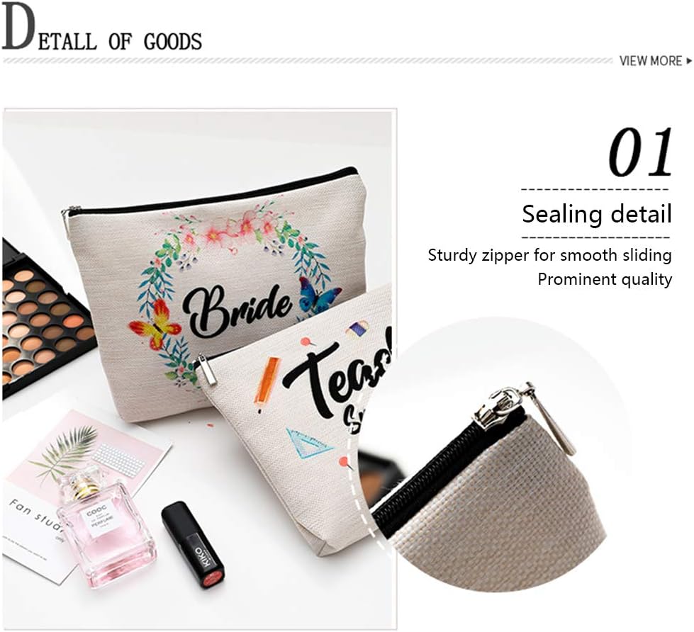 50th Birthday Gifts for Women - 1970 Birthday Gifts for Women, 50 Years Old Birthday Gifts Makeup Bag for Mom, Wife, Friend, Sister, Her, Colleague, Coworker(Makeup bag-50th Unicorn)